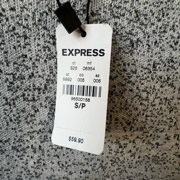 Express: Shimmering long sleeve shirt. NWT - Picture 3 of 4